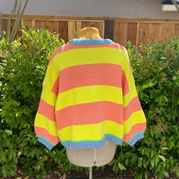 Free People Beach Ball Chic Pullover Oversized Knit Sweater - Picture 7 of 10